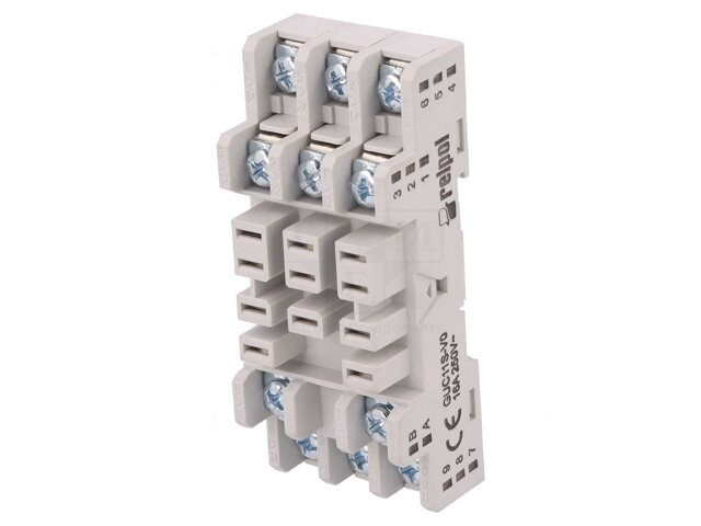 Socket; PIN: 11; 16A; 250VAC; op paneel,op DIN-rail; Serie: RUC-6 Socket; PIN: 11; 16A; 250VAC; op paneel,op DIN-rail; Serie: RUC-6